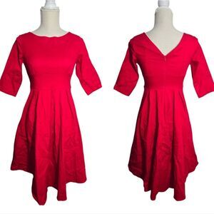 Roosey Women’s Retro Vintage Cocktail Party Swing Dress half sleeve sz S